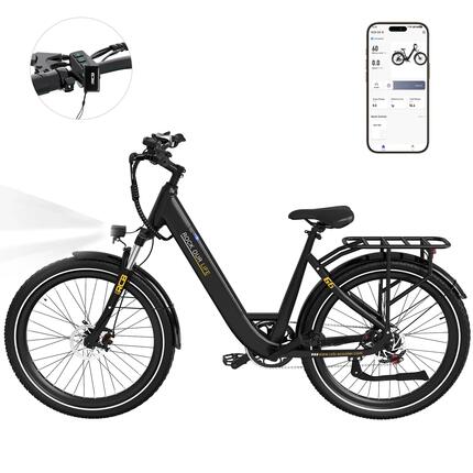 Vélo électrique E-Bike, Adulte RCB-G6, 27,5 pouces, capteur de couple, APP & NFC
