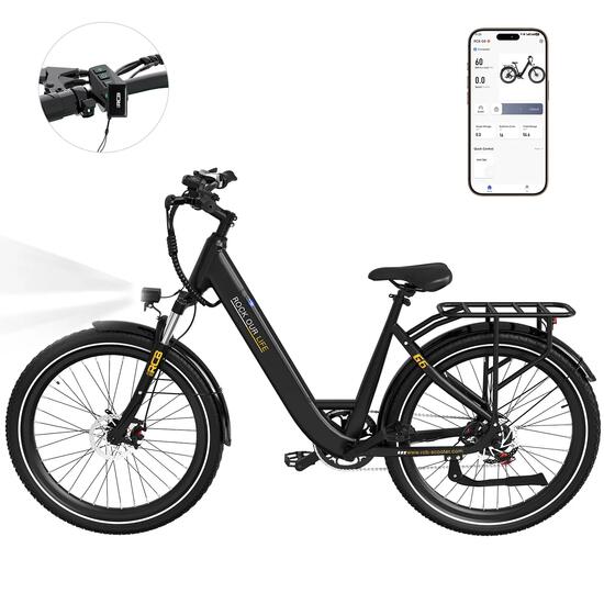 Vélo électrique E-Bike, Adulte RCB-G6, 27,5 pouces, capteur de couple, APP & NFC