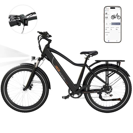 Vélo électrique E-Bike, Adulte RCB-G5, 27,5 pouces, capteur de couple, APP & NFC
