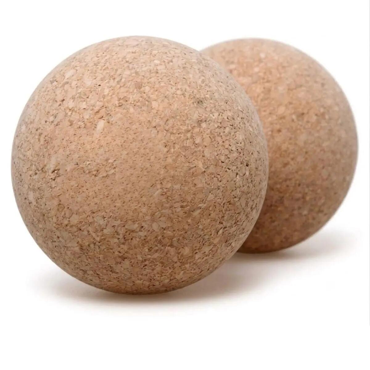 Double balle de massage liège 13 cm 3/3
