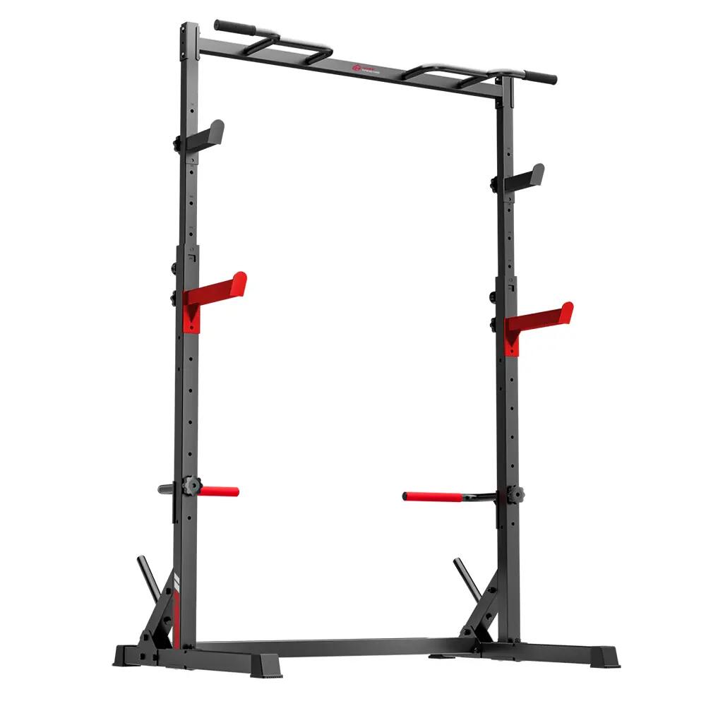 Squat Half Rack with Pull-Up Bar & Safety Arms – 300kg Capacity