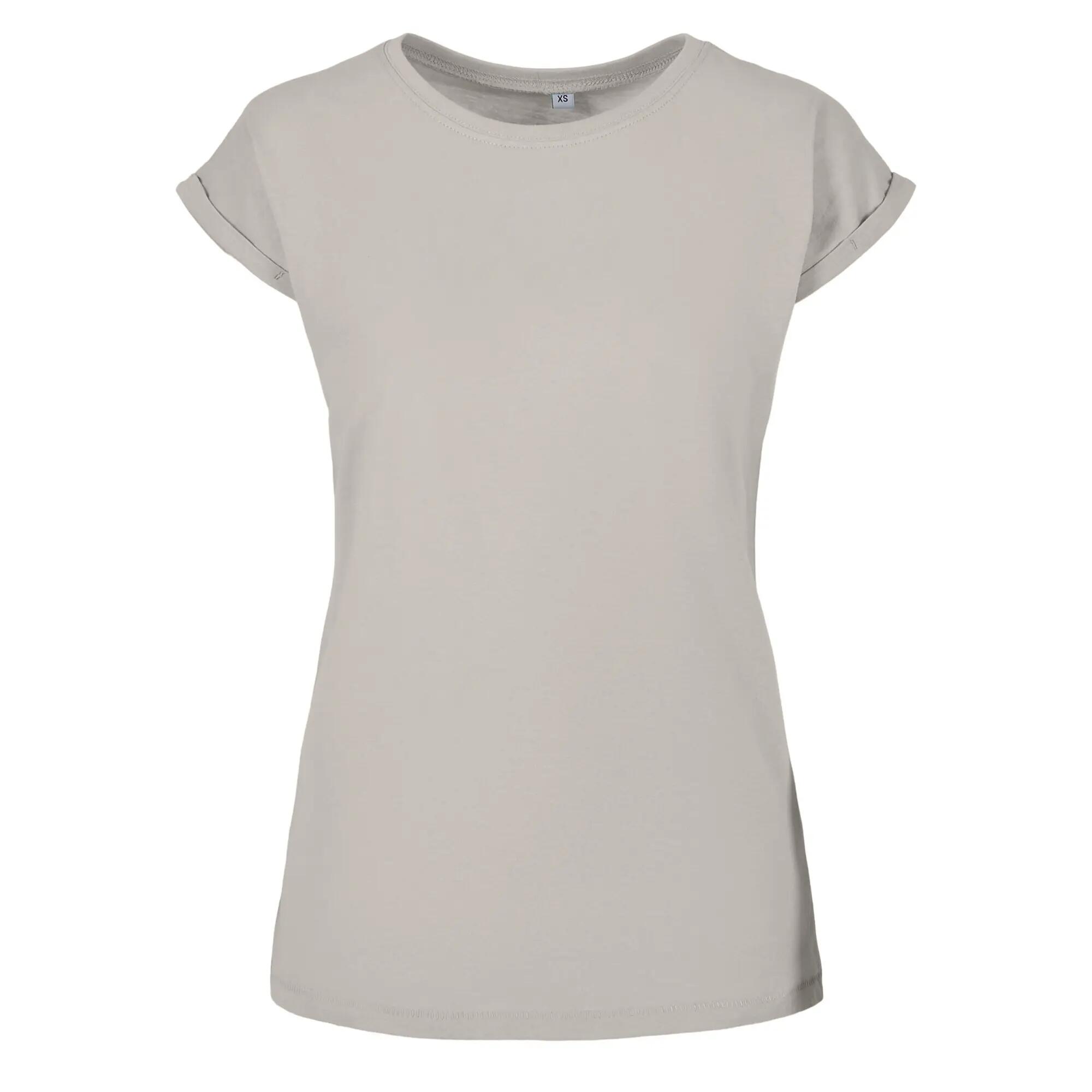 Build Your Brand Womens/Ladies Extended Shoulder T-Shirt