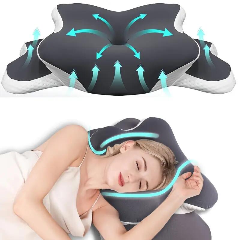 Butterfly Neck Pillow C-Shaped Dual-Height Support