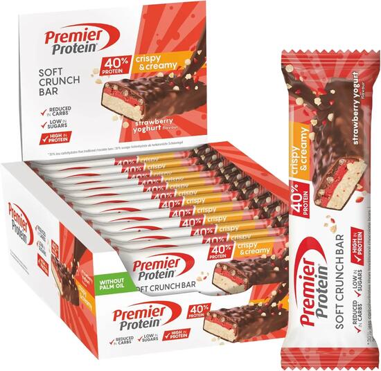 Soft Crunch Bar 40% 40g Premier Protein (lot de 12)