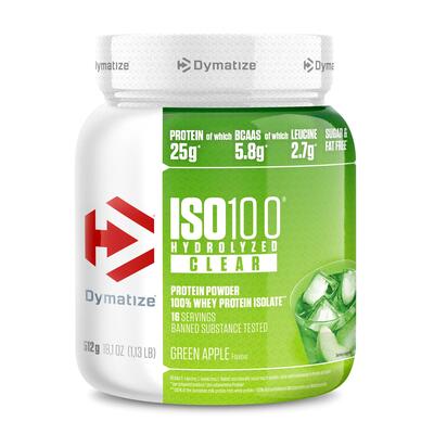 Dymatize iso 100 clear (512g) green apple - eiwitten - helder eiwit