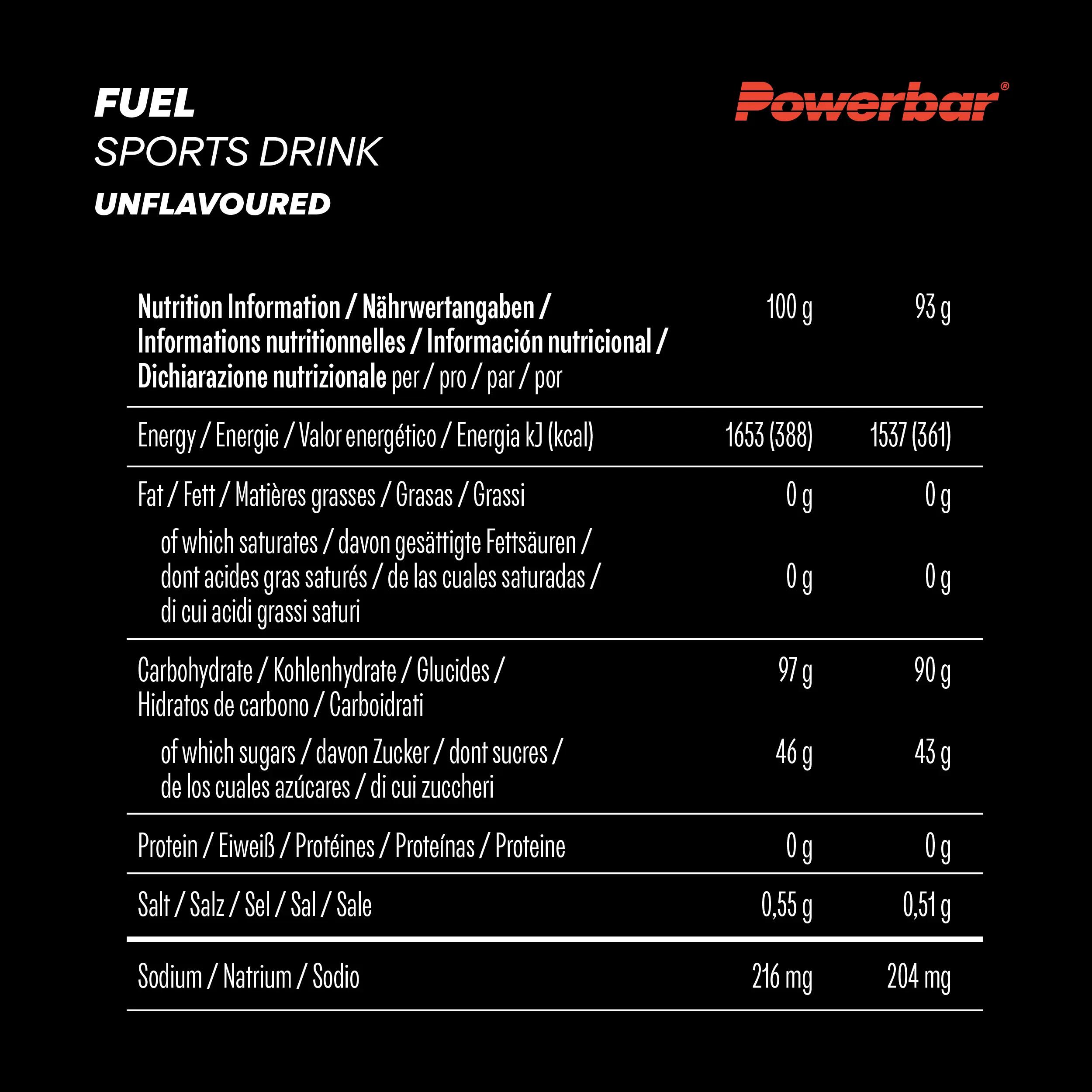 Kohlenhydratgetränk Fuel 90 Unflouvered High Carb Sports Drink 10x 93 g 5/6