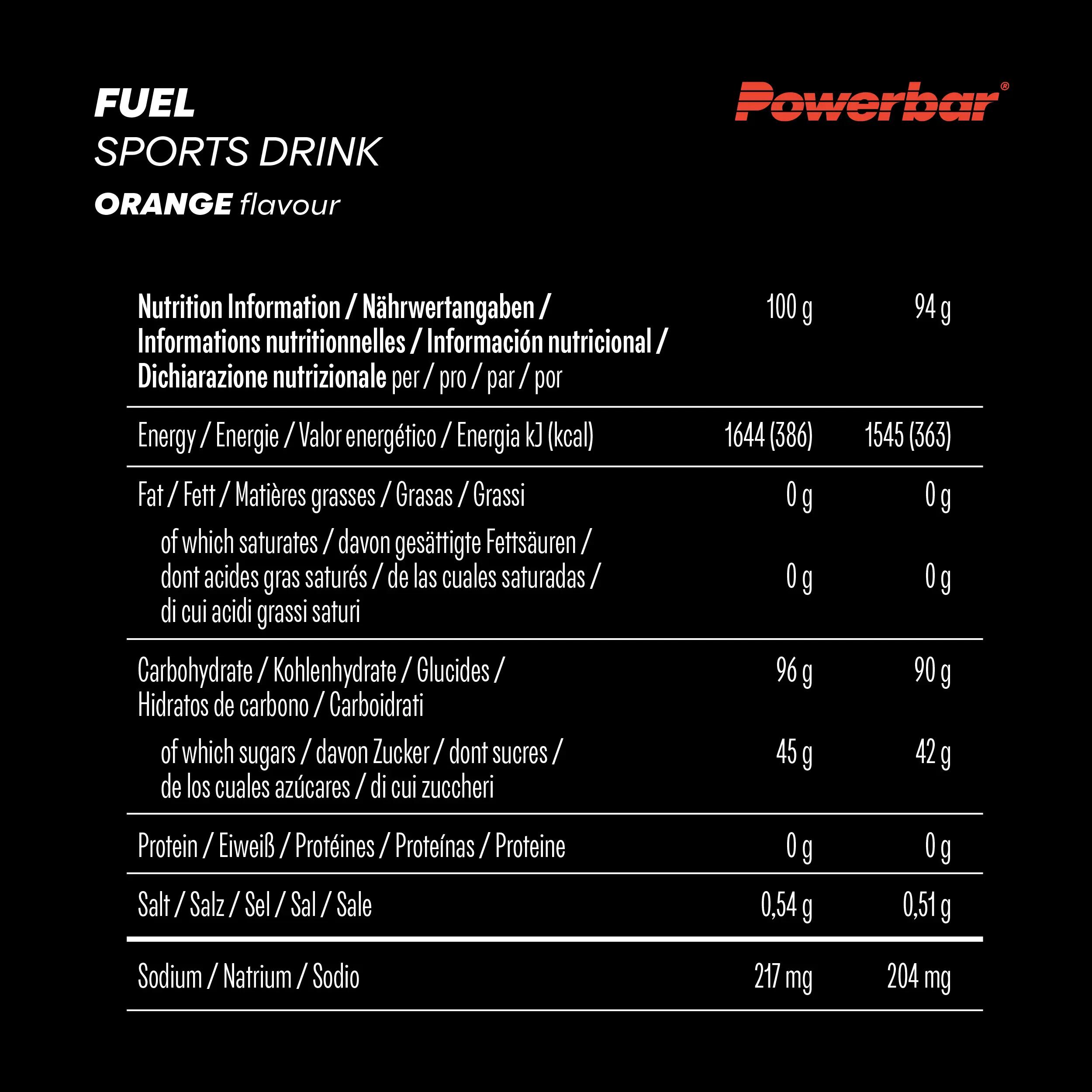 Kohlenhydratgetränk Fuel 90 Orange High Carb Sports Drink 10 x 94 g 5/6