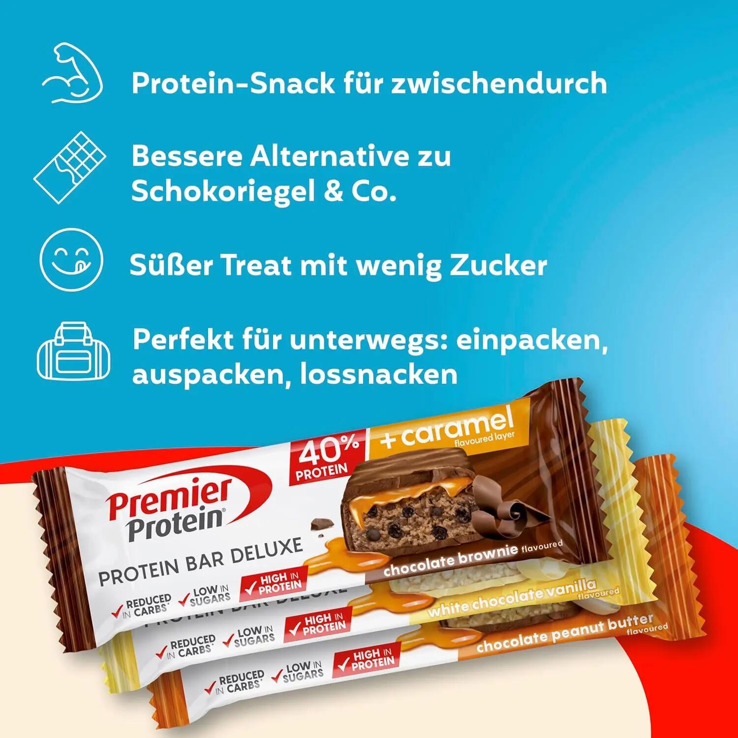 Deluxe Proteinriegel Multiflavourbox 15 x 50g 3 SORTEN 3/6