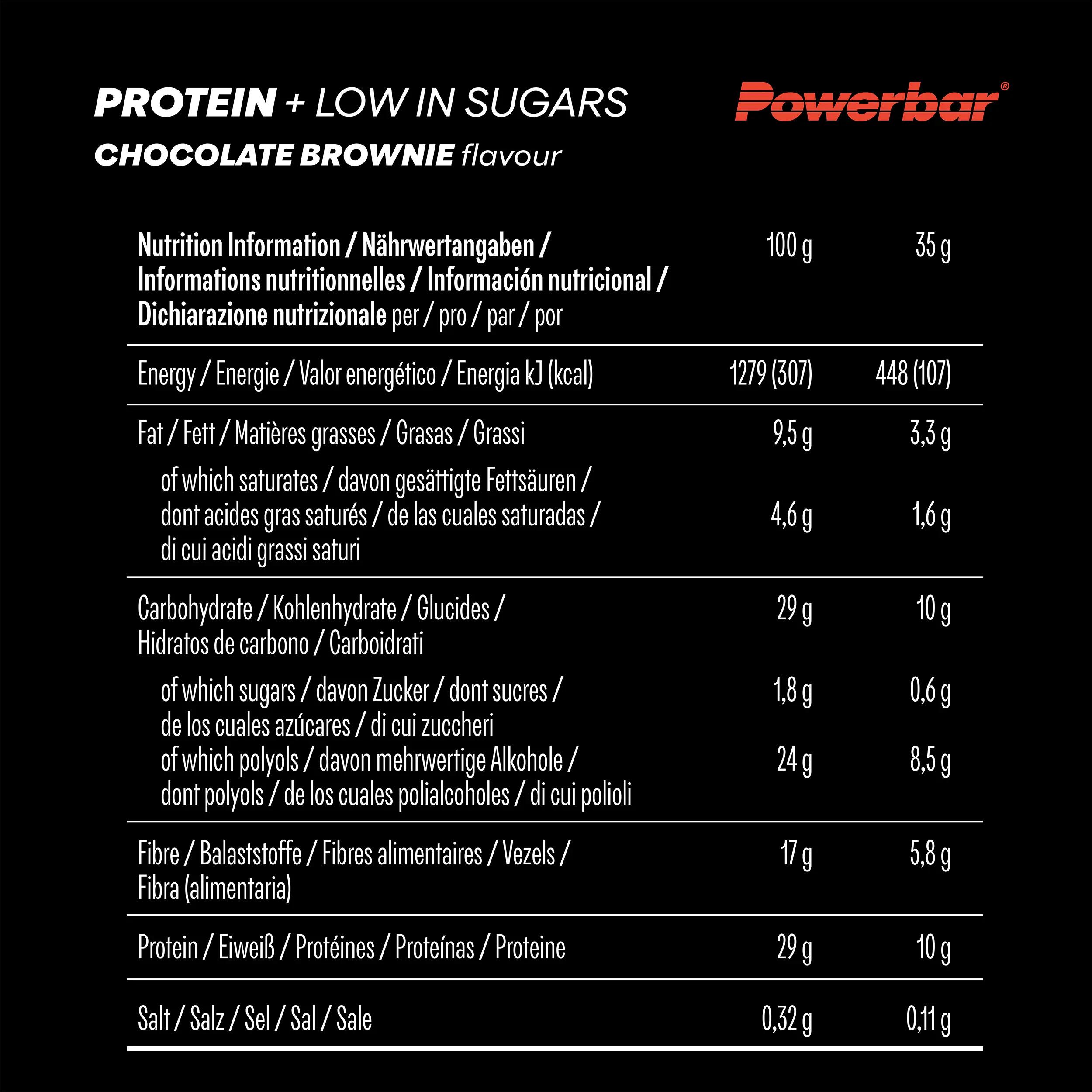 Protein Plus Low Sugar Chocolate Brownie 16x 35 g Riegel 5/7