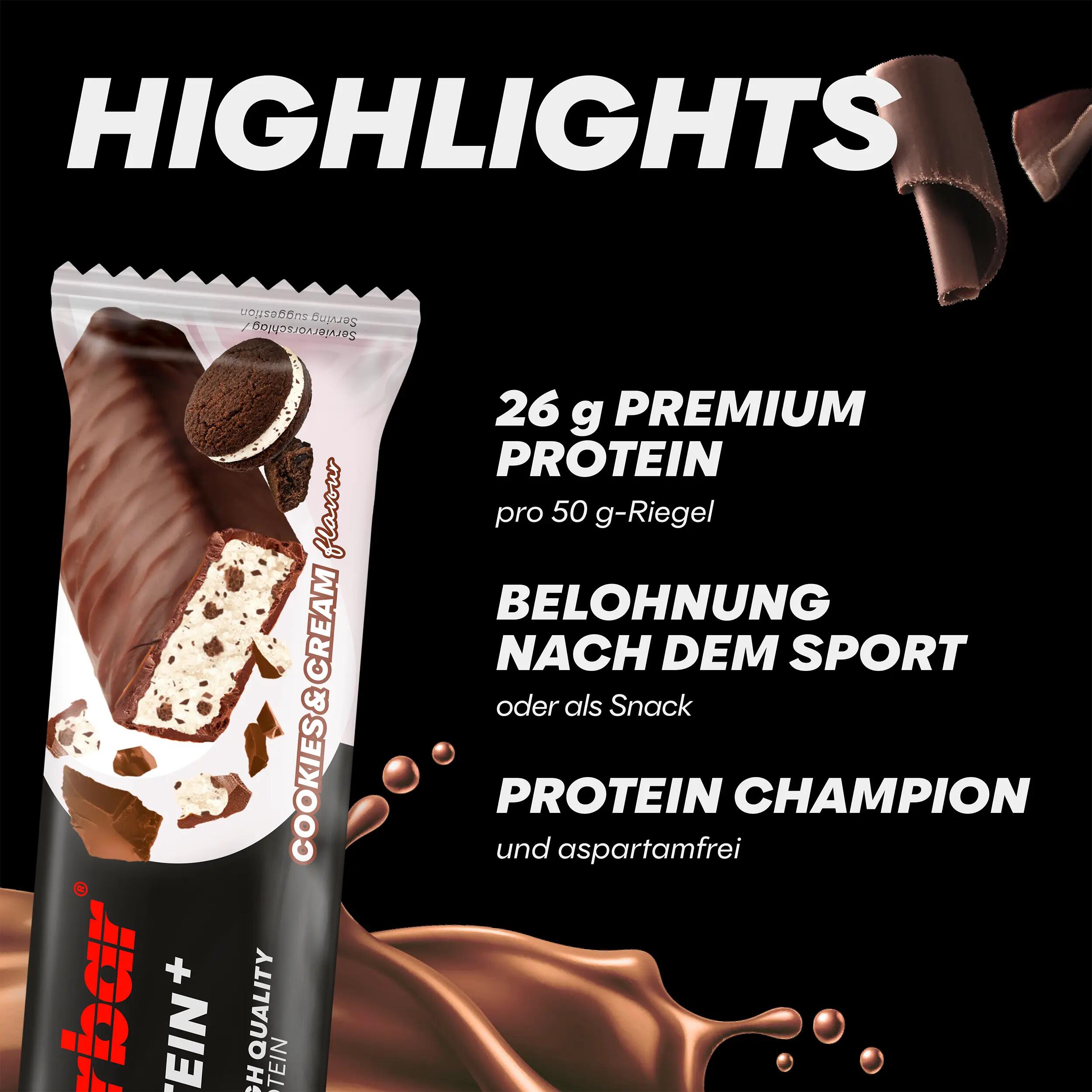 Barritas Proteicas - Lata De Protein Plus Bar 52% (20x50g) - Galletas Y Nata 4/7