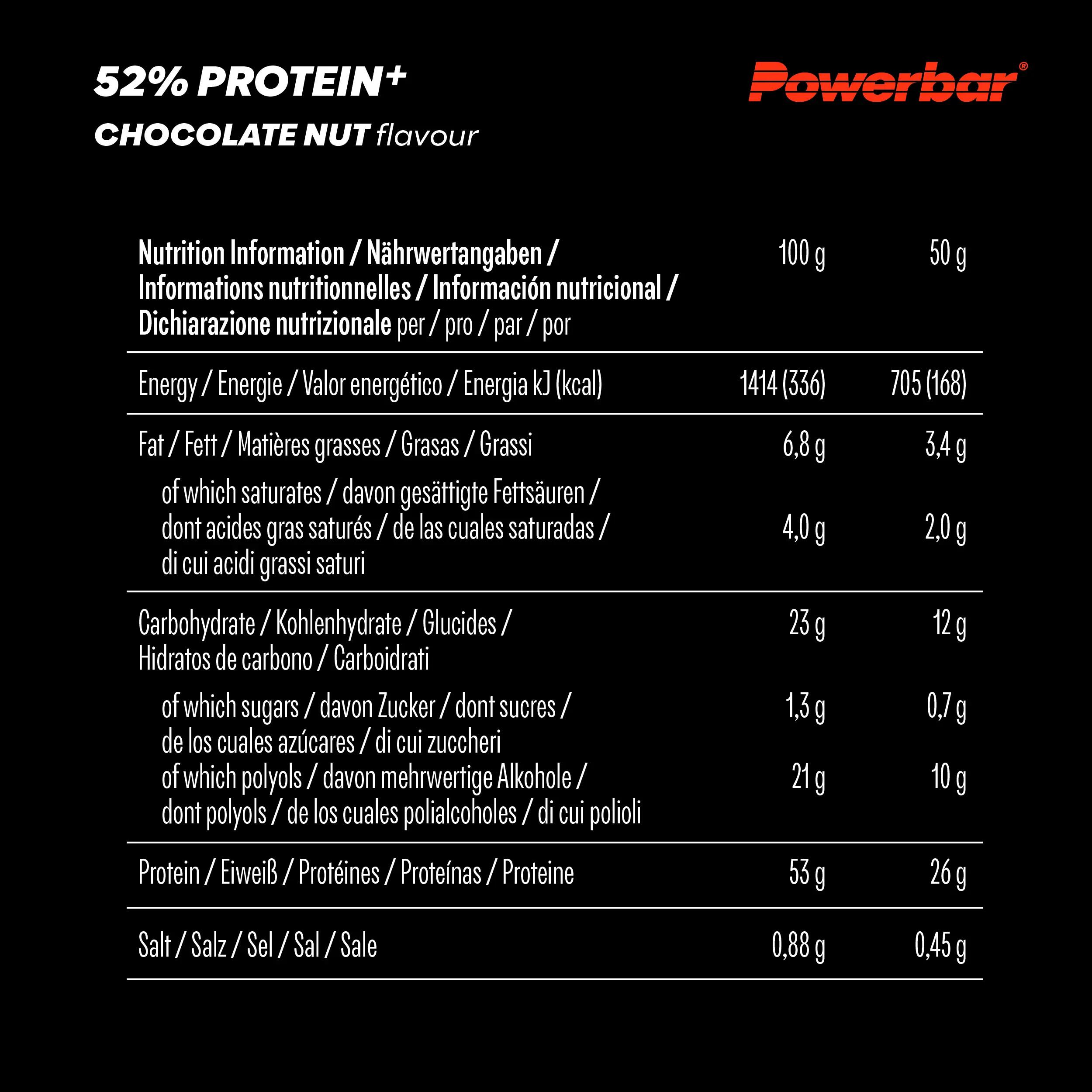 Barritas Proteicas - Lata De Protein Plus Bar 52% (20x50g) - Chocolate Avellana 4/6