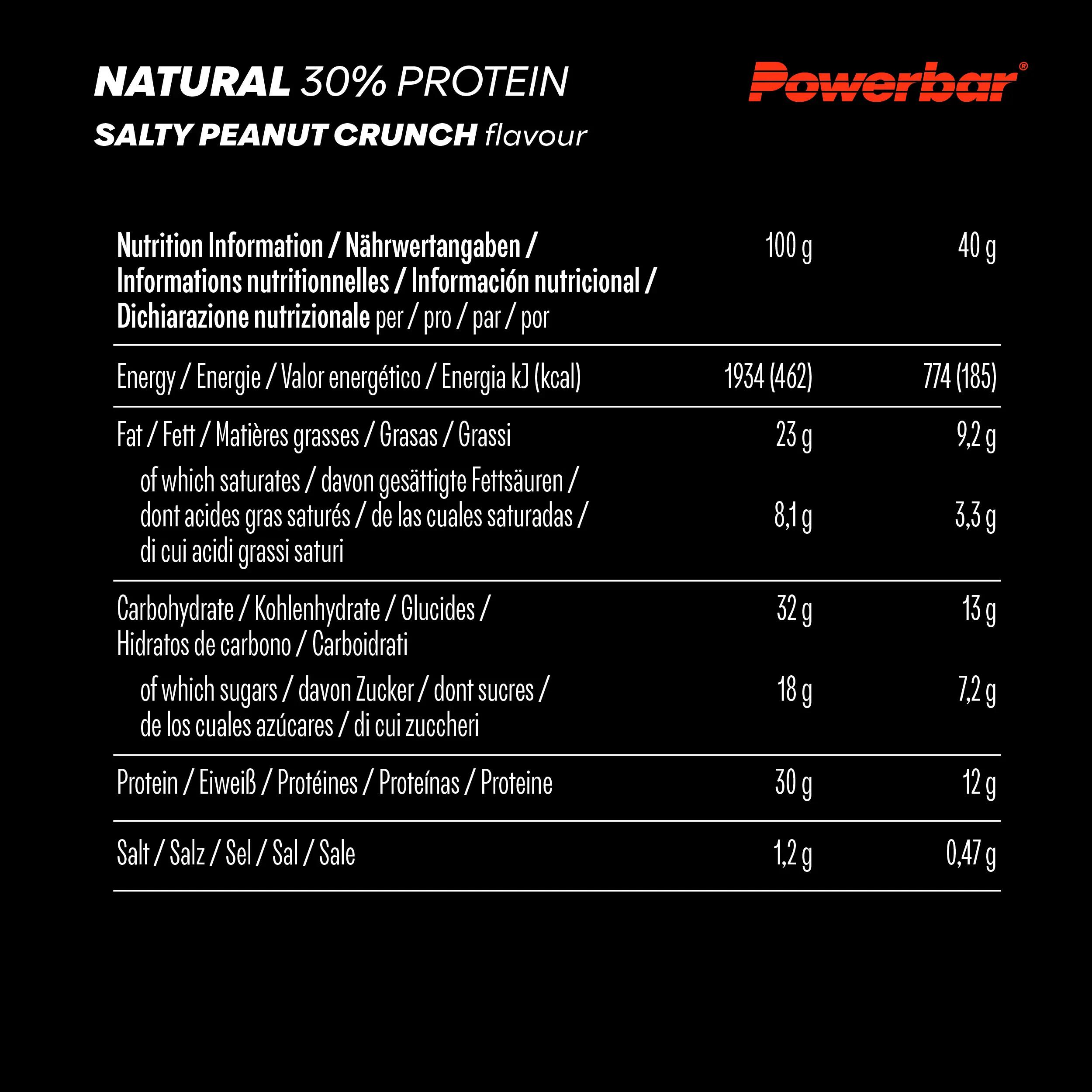 Barre protéinée 40g PowerBar (lot de 18) 5/7