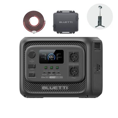 Elite 300 + charger1 bluetti powerstation 3014wh voor camper, noodstroom thuis