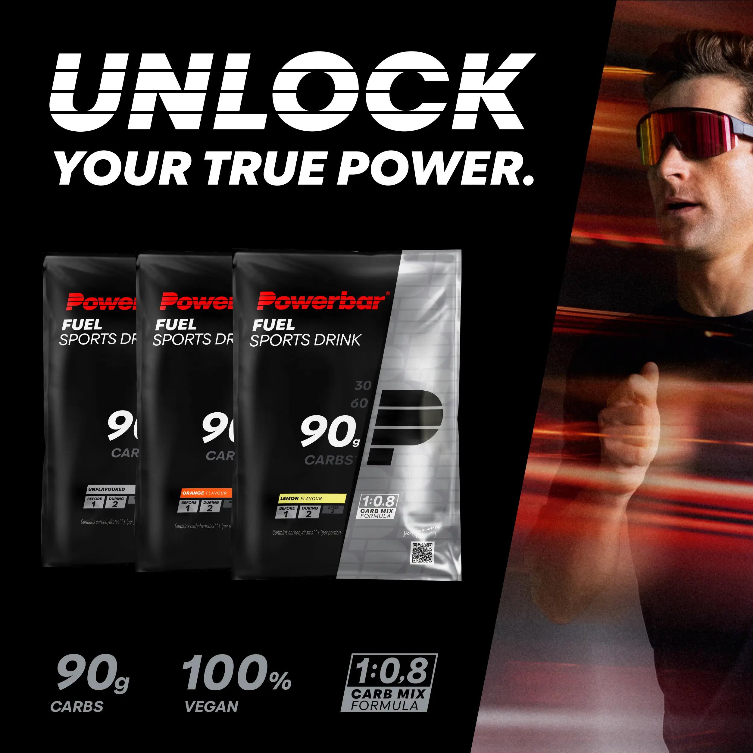 Kohlenhydratgetränk Fuel 90 Unflouvered High Carb Sports Drink 10x 93 g 2/6