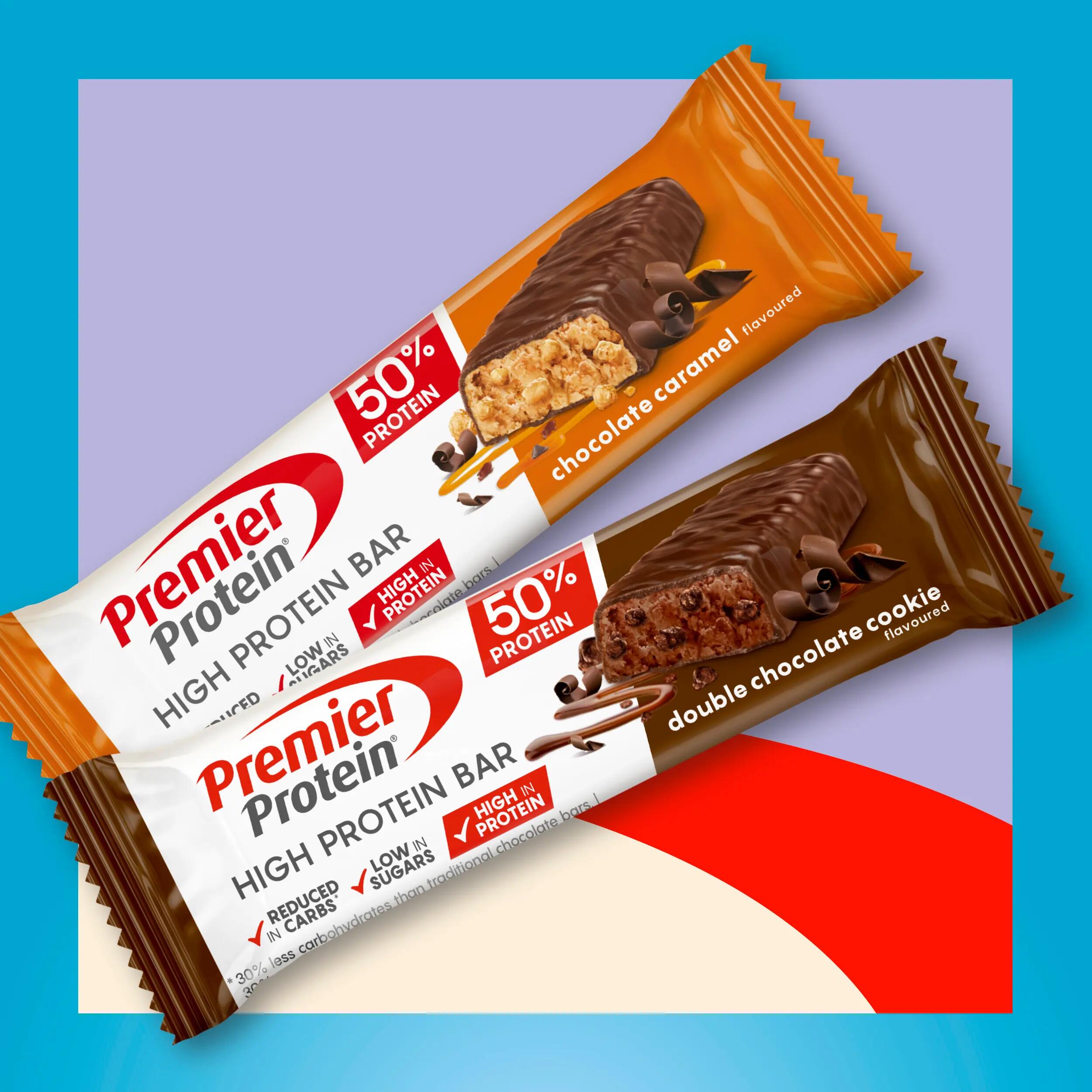 32x40g High Protein Bar Double Chocolate Cookie + Caramel 2/7