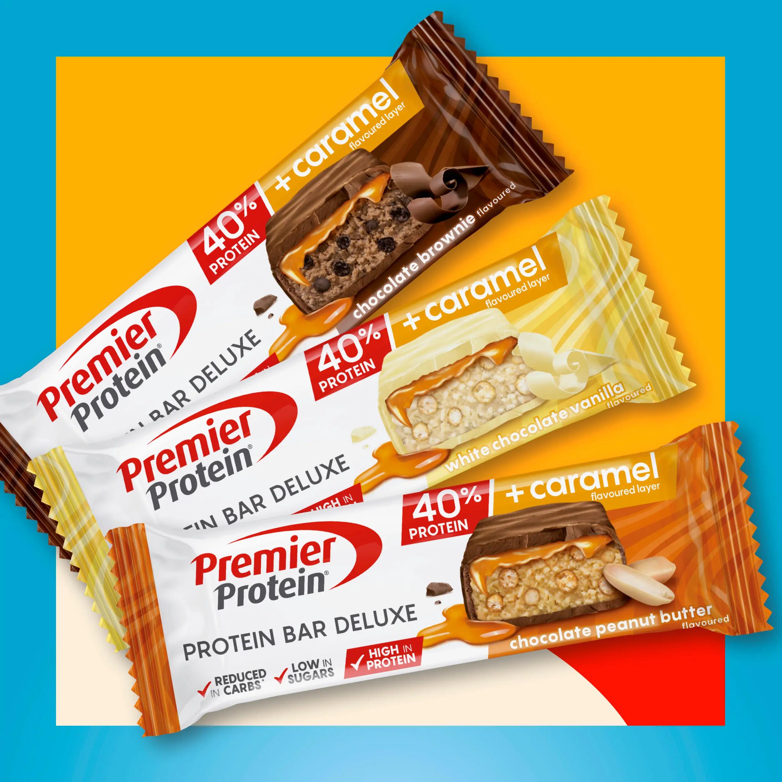 36x50g Deluxe Chocolate Brownie+Chocolate Peanut Butter+Vanilla. 2/7