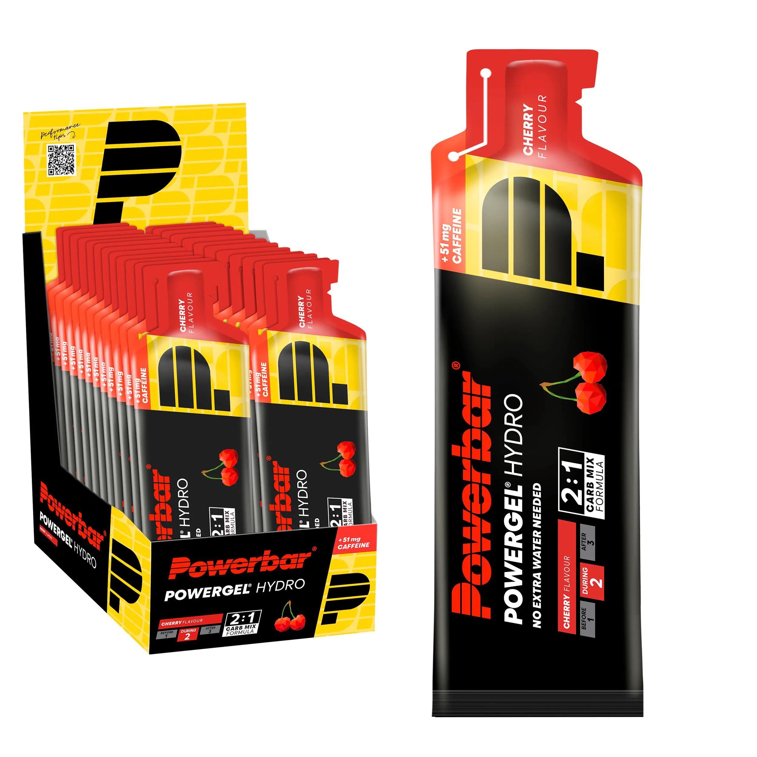 Powerbar PowerGel Hydro (24x67ml) Cherry (with caffeine) 1/5