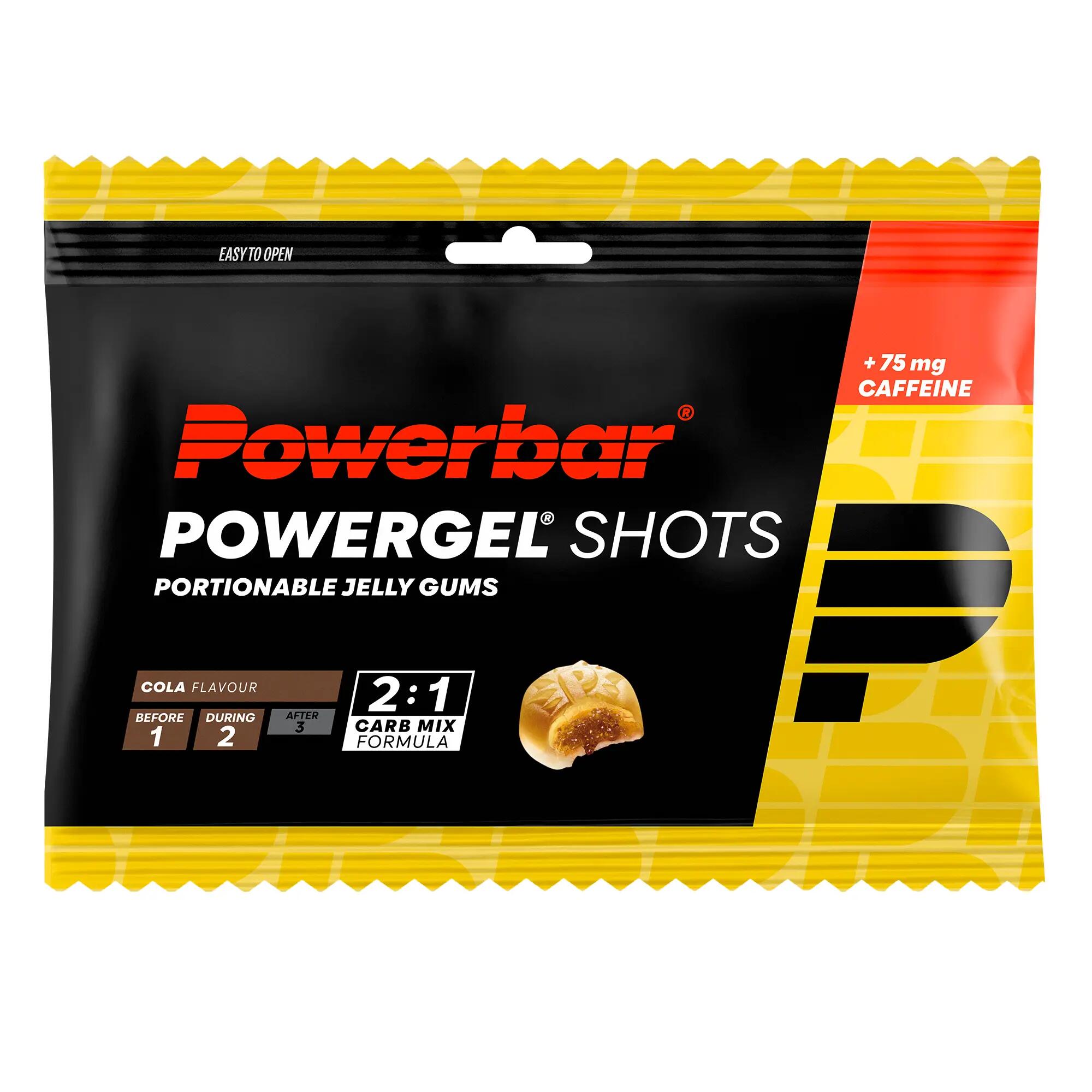 PowerGel Shots Cola High Carb Energie Gummis 75mg Koffein 24x60g 2/7