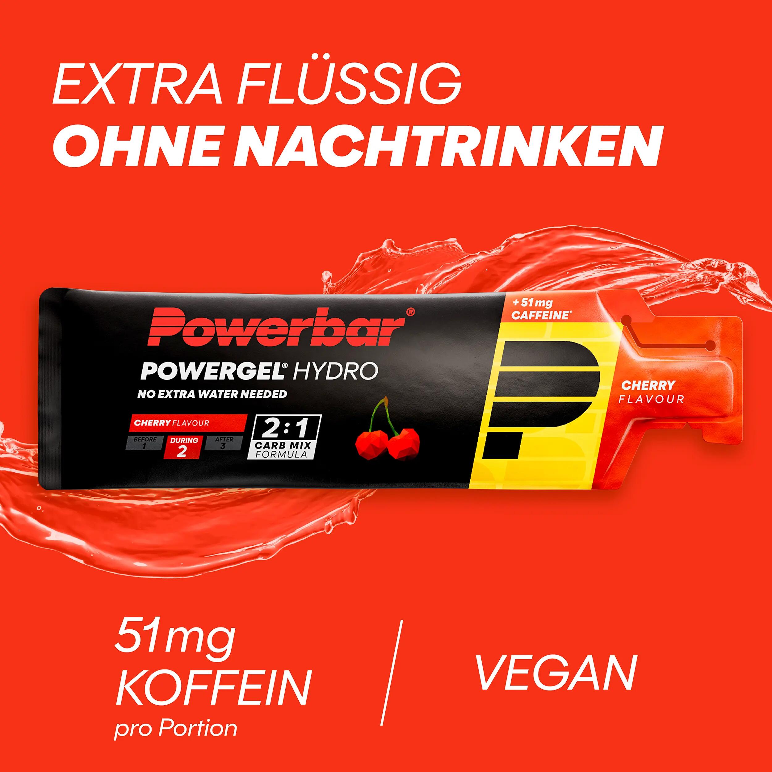 Powerbar PowerGel Hydro (24x67ml) Cherry (with caffeine) 2/5