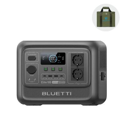 Elite 100 v2 bluetti draagbaar energiestation, 1024wh stroomvoorziening voor rv
