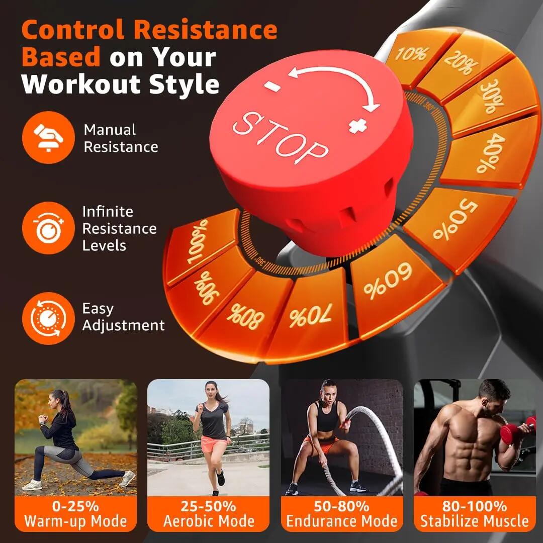 PowerMax Fitness BS-128 Spin Exercise Bike for Home Use with 6KG Flywheel, Belt Drive System, Friction Resistance, LCD Display, Anti-Slip Pedals, Adjustable Seat & Handlebar -  5