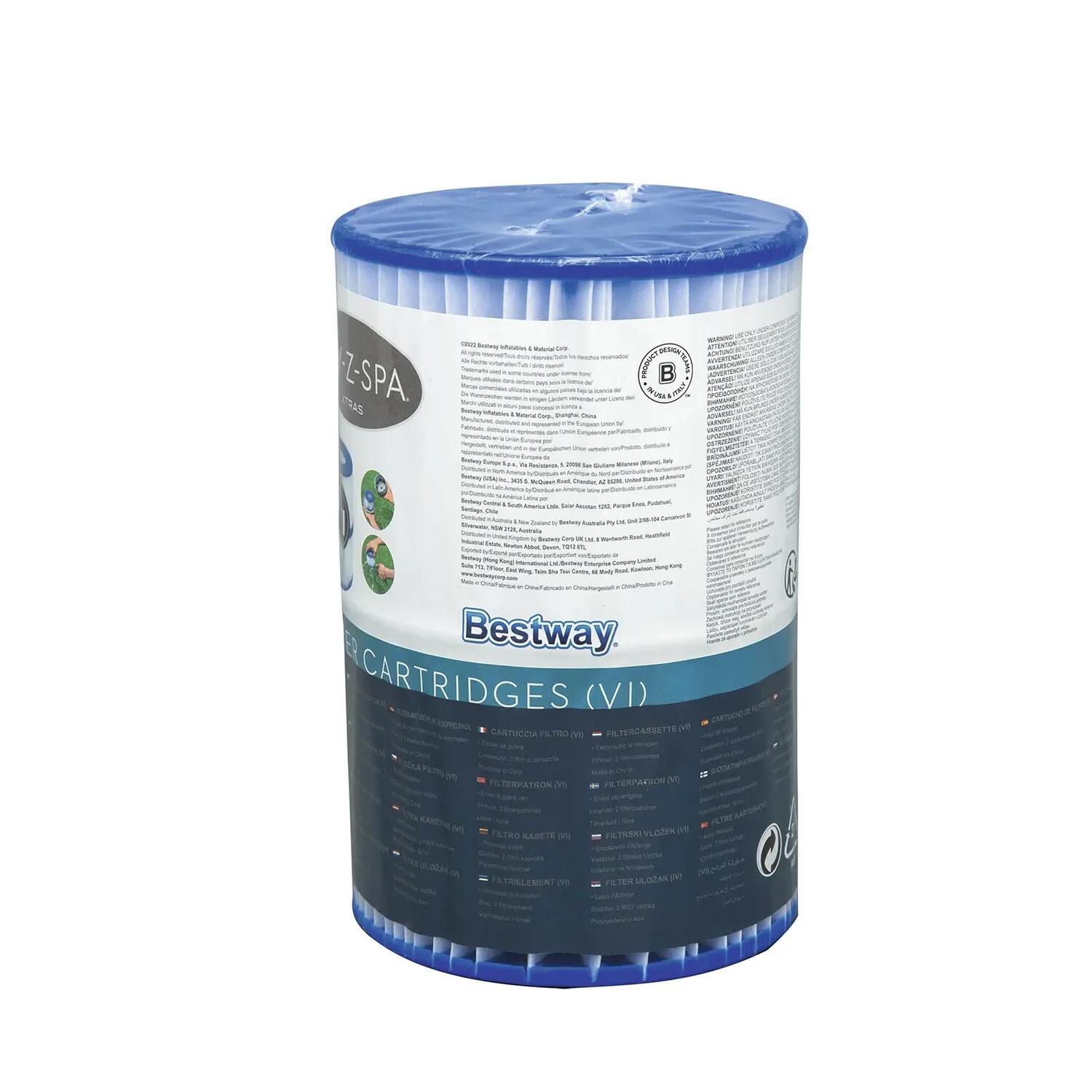Bestway 2er-Pack Filterpatronen für Lay-Z-Spa 7/7