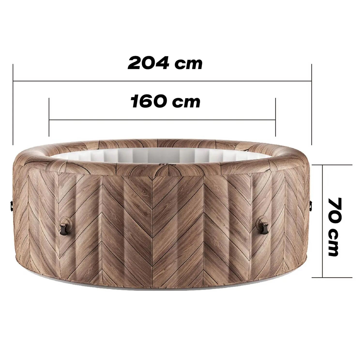 Dmuchane SPA z hydromasażem MSpa Comfort Fermo basen 6-osobowy 204 cm 10/11