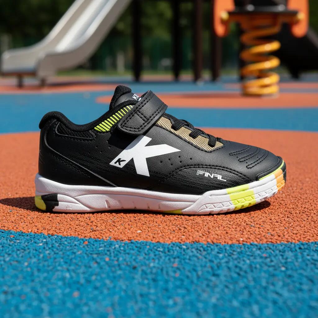 Kelme Zapatillas De Fútbol Sala De Niño Final Elastic Indoor Negro Unisex Kids 5/5