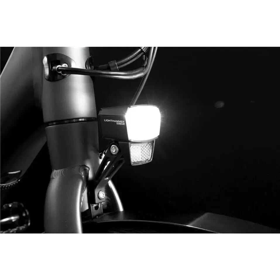 Luce anteriore della bicicletta sulla forcella per vedere a 70 m e visibile a 4 4/4