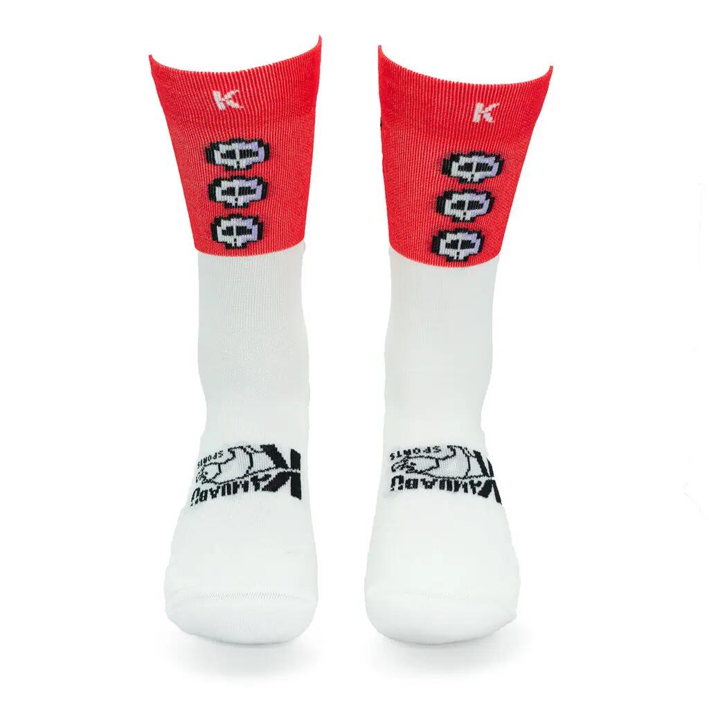 CALCETINES "DON'T FOLLOW ME" de Running - Rojo 3/5