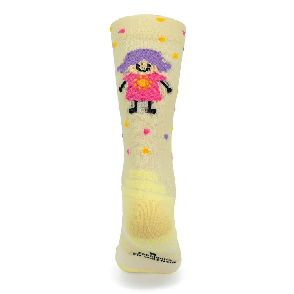 CALCETINES "PATRI" de Running - Crema 3/5