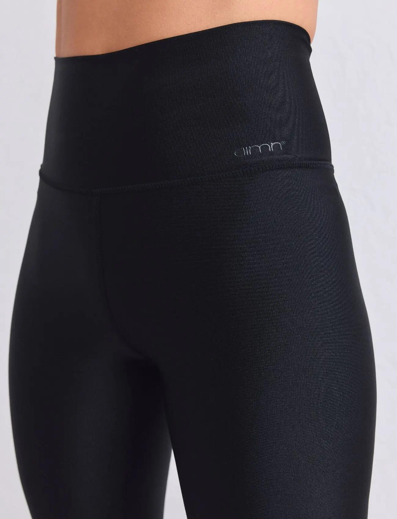 Damskie legginsy z wysokim stanem Shimmer czarne 6/7