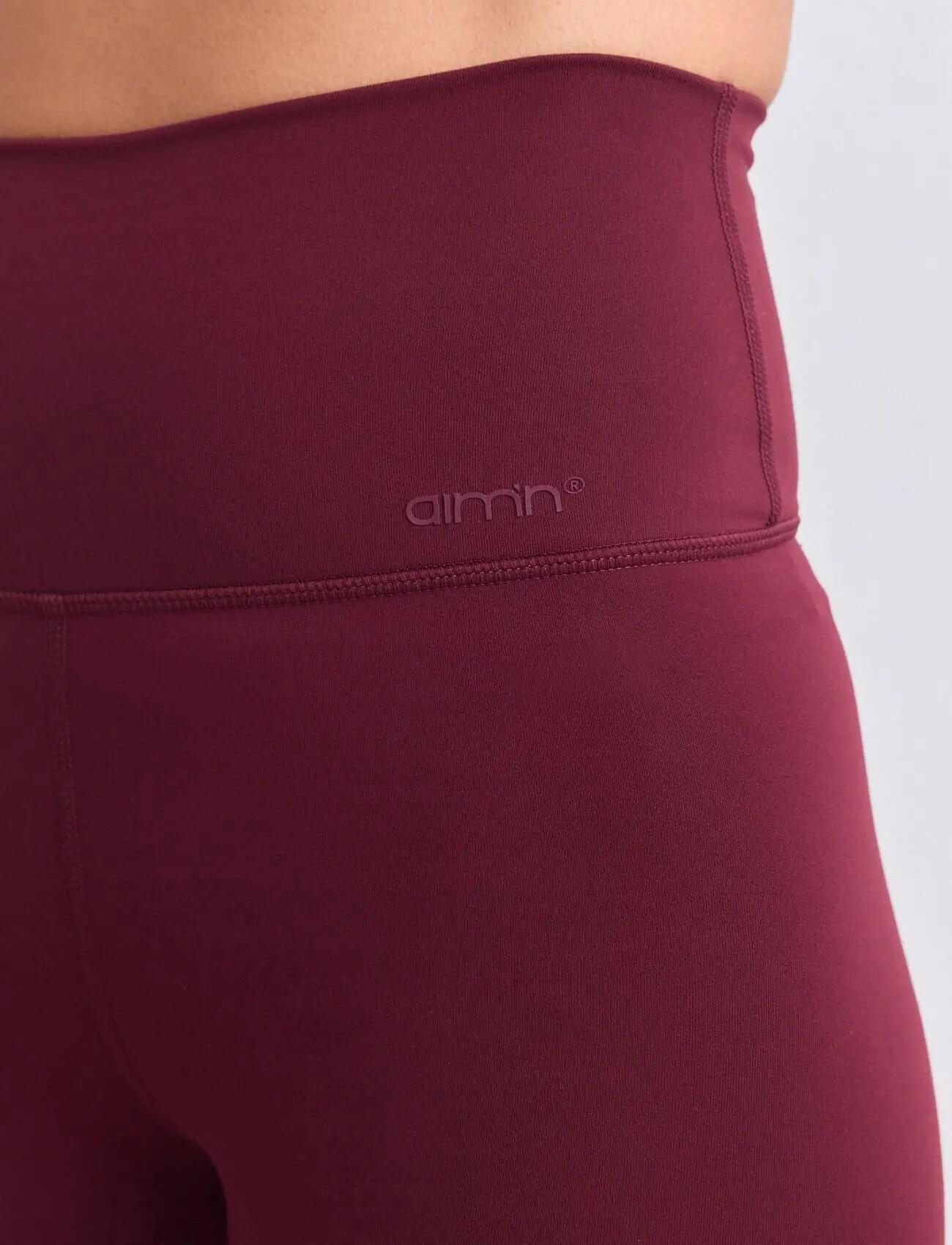 Femme Legging Évasé Taille Haute squat proof Sense Rouge Merlot 5/7