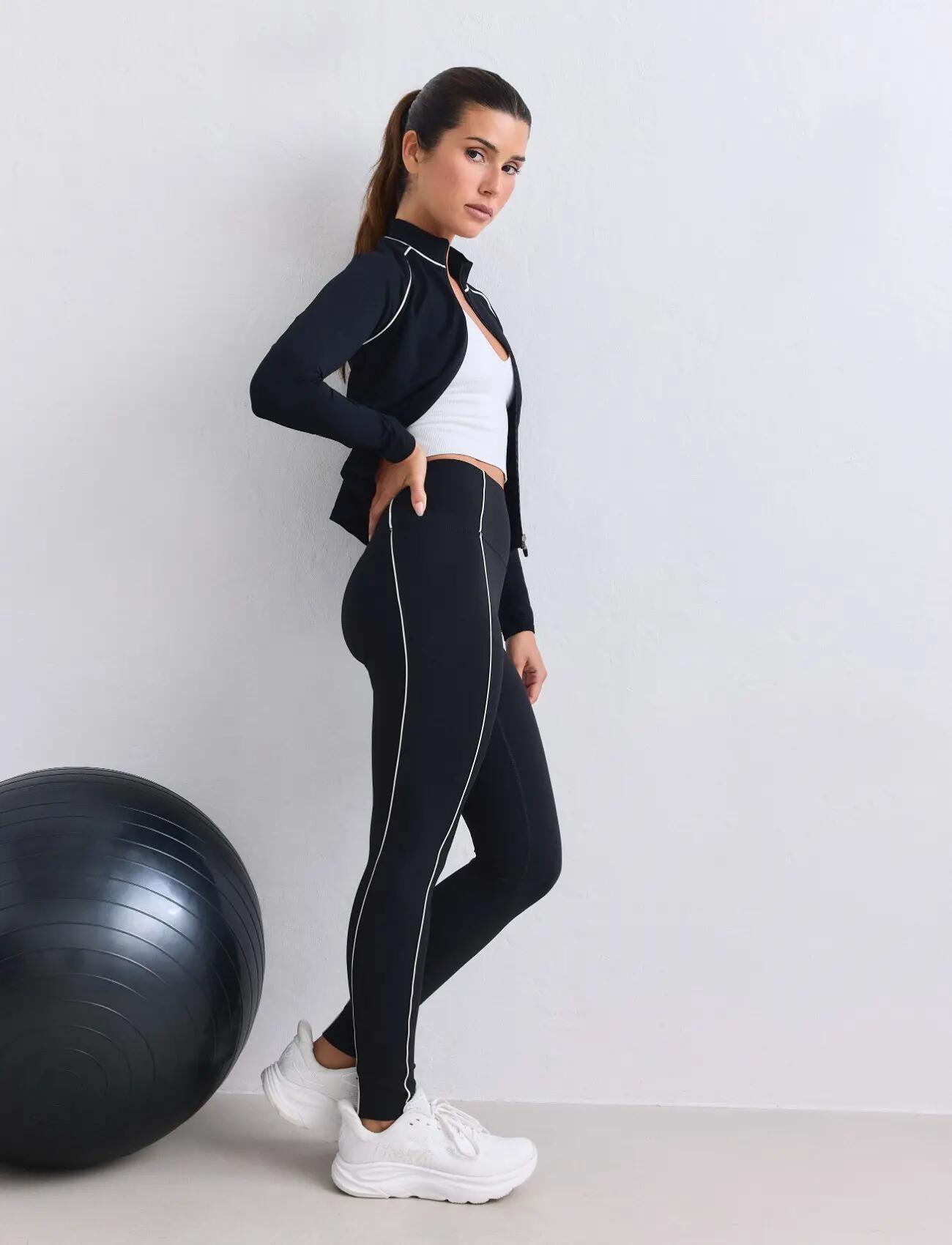 Mujer Mallas Contraste Sense Negro 3/7