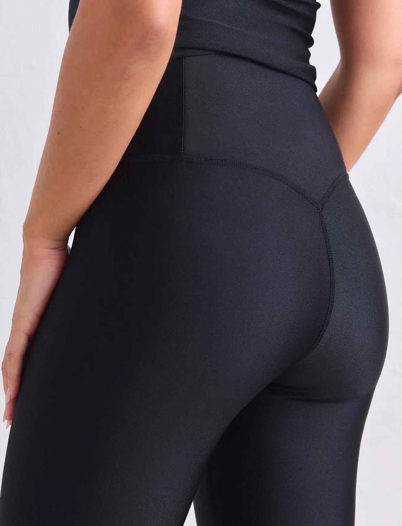 Damskie legginsy z wysokim stanem Shimmer czarne 3/7