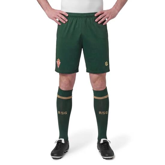 Męskie oficjalne spodenki piłkarskie Real Sporting de Gijón Siroko RSG Away S