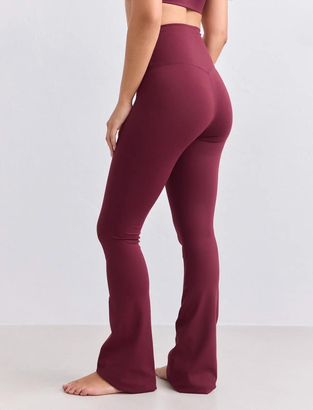 Femme Legging Évasé Taille Haute squat proof Sense Rouge Merlot 2/7