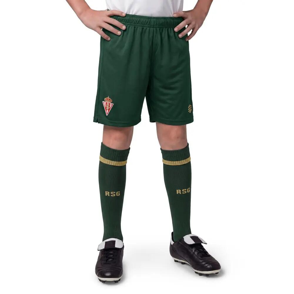 Kids ’ official real sporting de gijón shorts RSG Away Shorts Player K Green