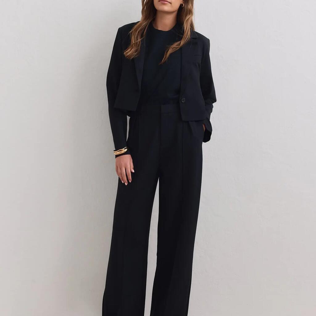 Women’s Pants Relaxed Tailored Luxe Black