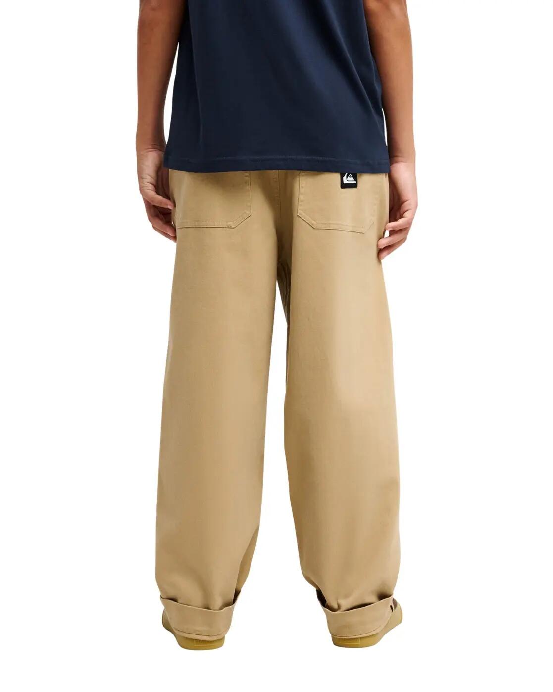 Pantalones cargo elásticos TAXER BAGGY Beige Niño 2/4