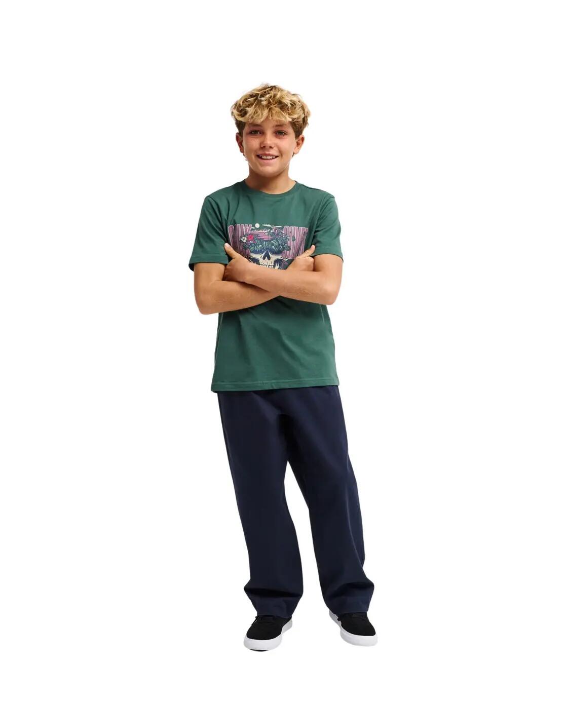 Pantalones cargo elásticos TAXER BAGGY Azul Niño 4/4