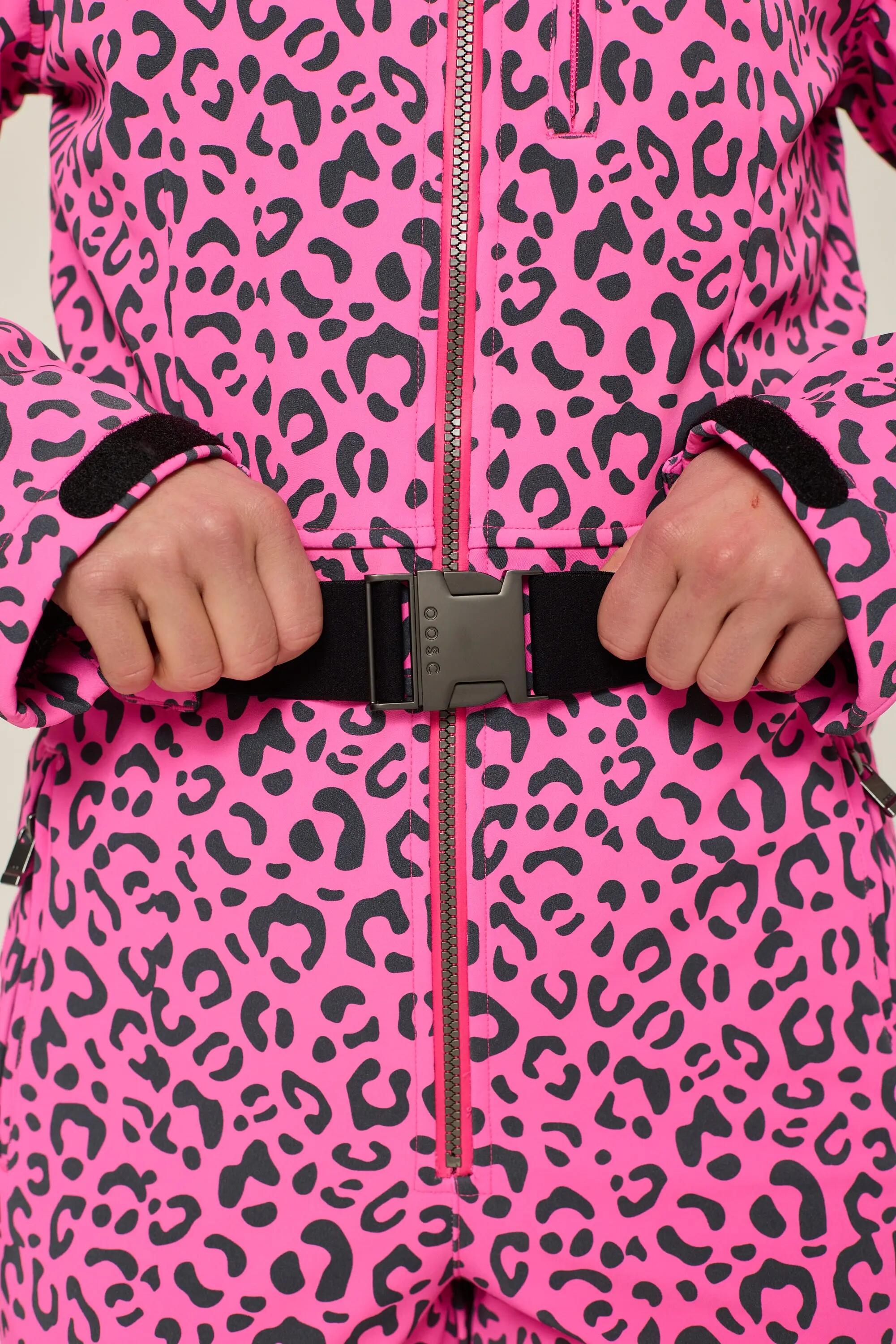 Tuta da sci chic - Stampa leopardata rosa 9/11