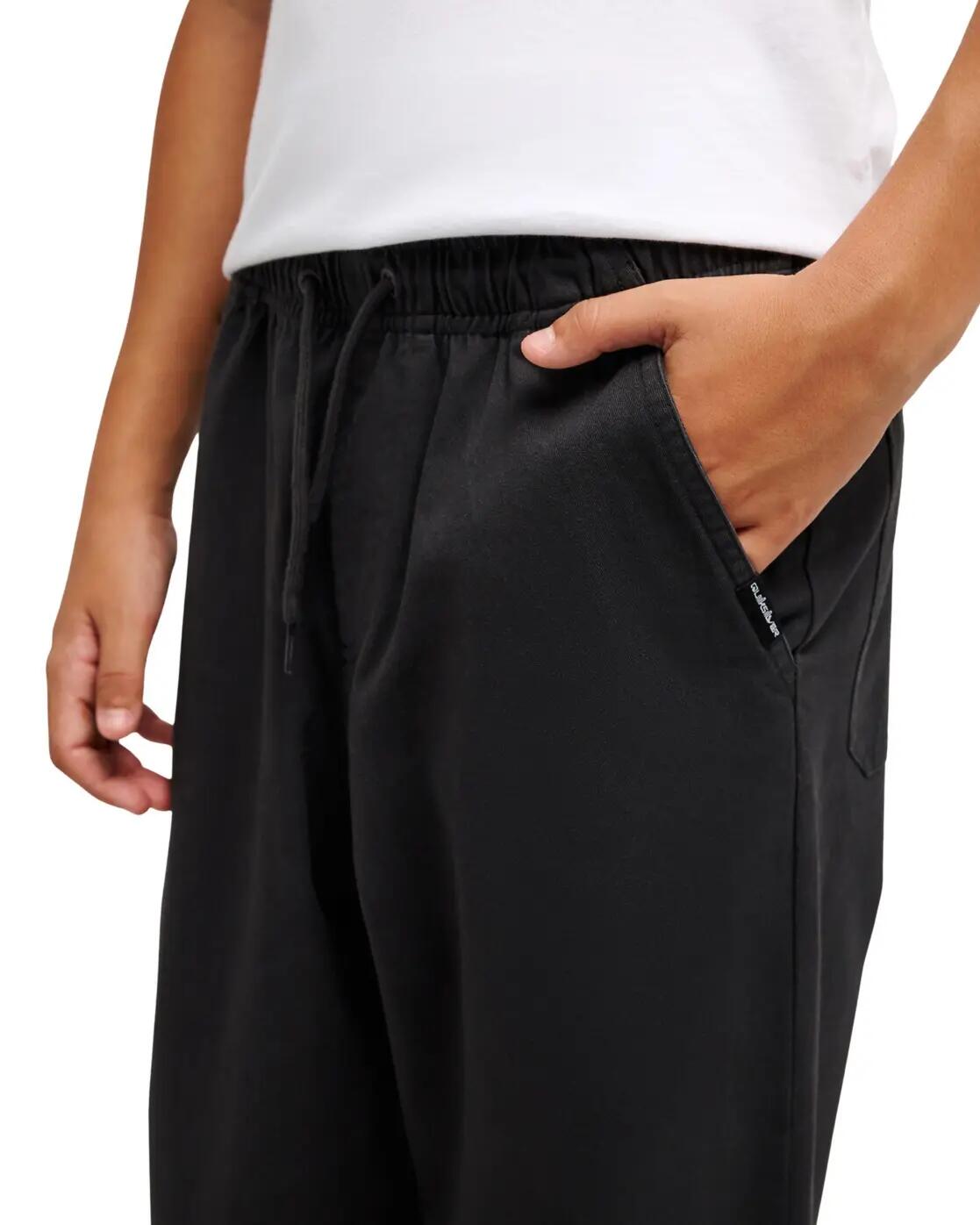 Stretch cargo broek TAXER BAGGY Schwarz Jongens 8-16 4/4