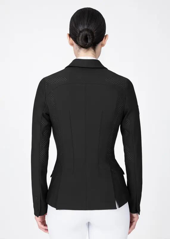 Chaqueta de Concurso Mujer Equitación Maximilian Aura Negro 3/10