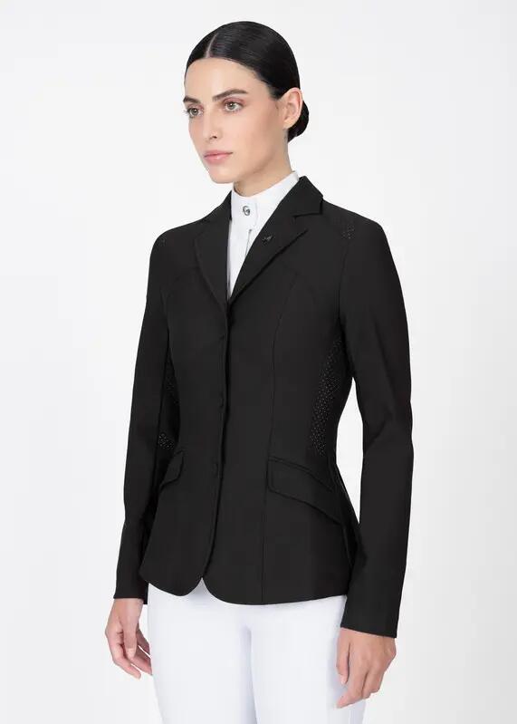 Chaqueta de Concurso Mujer Equitación Maximilian Aura Negro 2/10