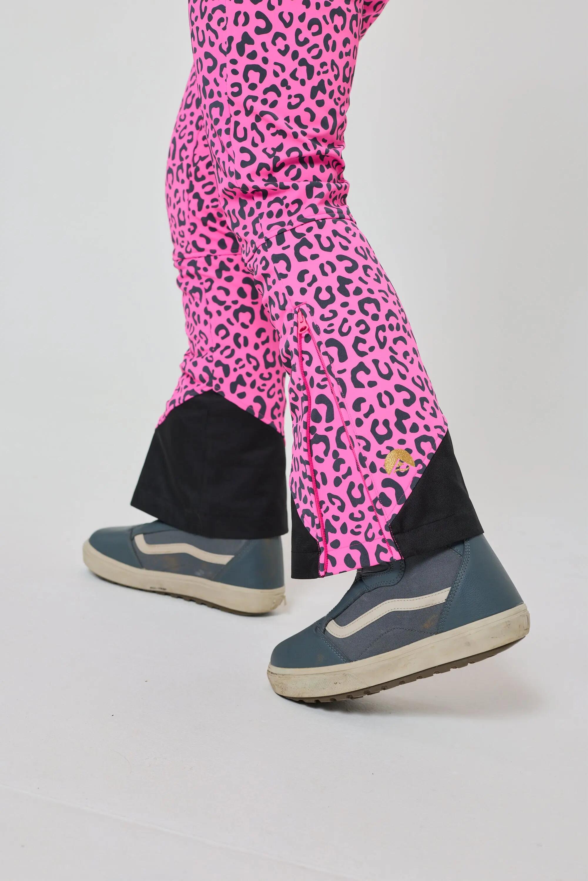 Tuta da sci chic - Stampa leopardata rosa 11/11