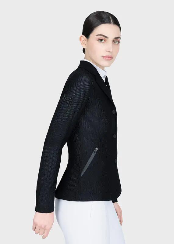 Chaqueta de Concurso Mujer Equitación Maximilian Airflow Negro 4/11