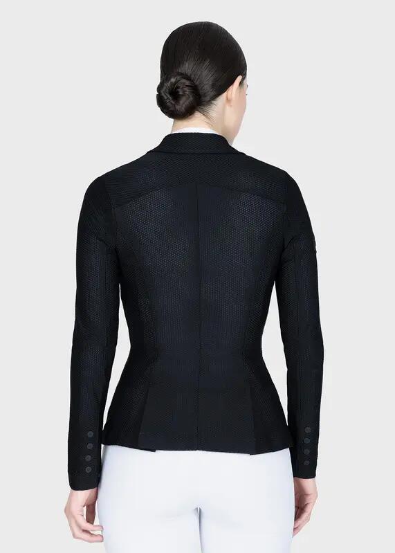 Chaqueta de Concurso Mujer Equitación Maximilian Airflow Negro 3/11