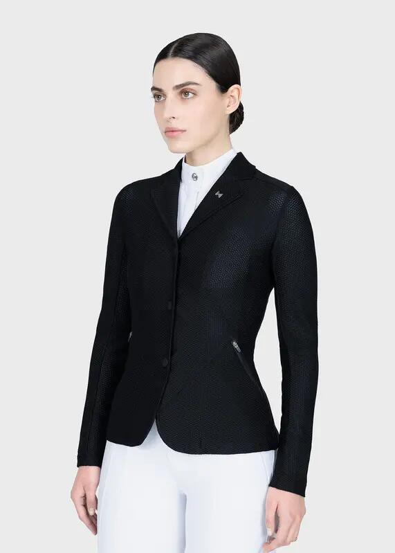 Chaqueta de Concurso Mujer Equitación Maximilian Airflow Negro 2/11