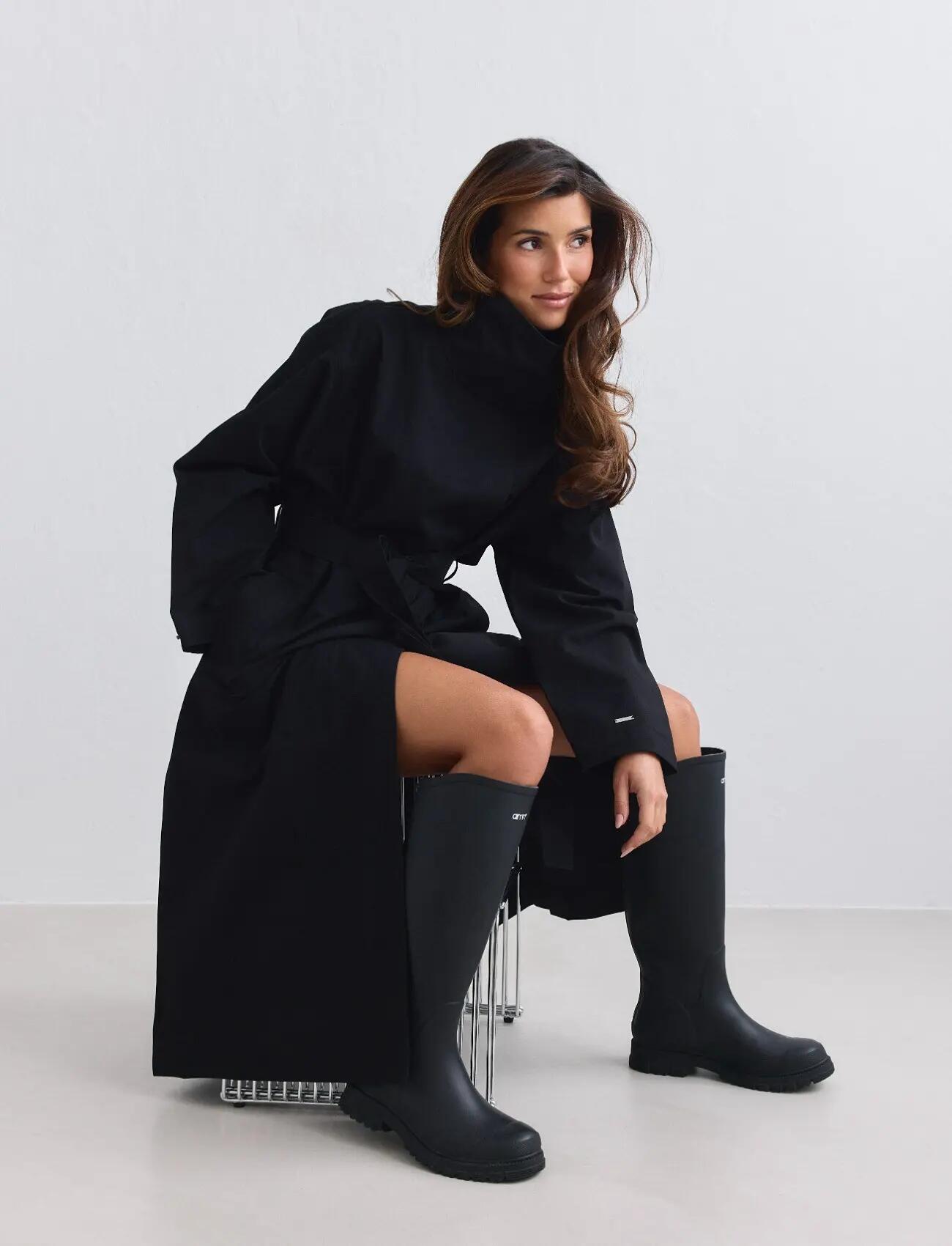 Donna Cappotto impermeabile traspirante nero 4/7
